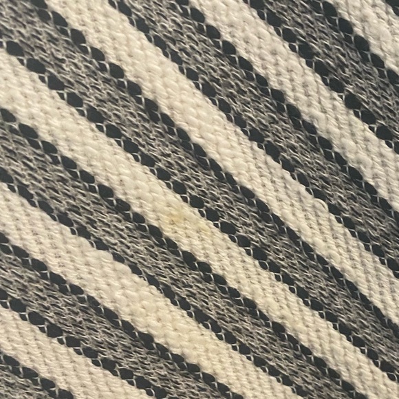 Ann Taylor LOFT Cream & Grey Striped Mini Skirt MP. Size S - Picture 5 of 5